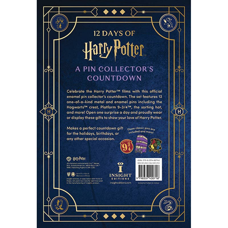 12 Days of Harry Potter: 12 Unique Enamel Pins - NEW!