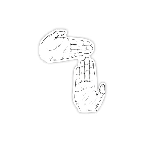 Michigan Hand Map Sticker