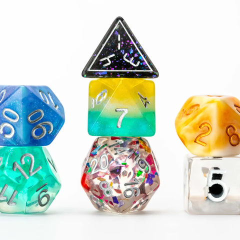 Fan roll misfit dice mystery resin