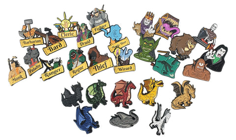 Old School Dice Pins