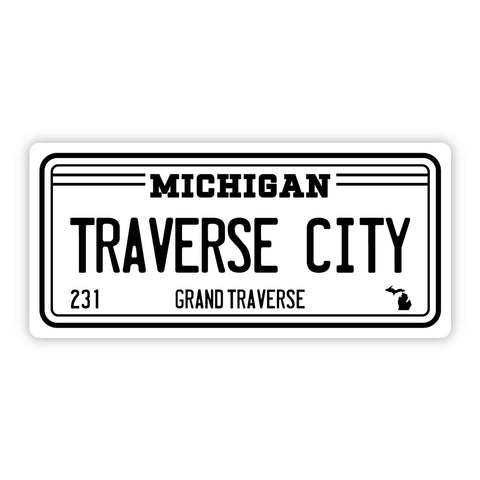 Traverse City Michigan 231 Bumper Sticker (5 inch)