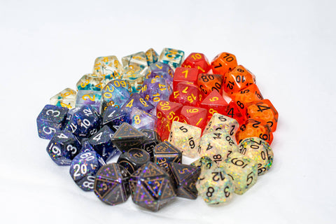 Dice Goblin Back of Holding with 49 Dice!