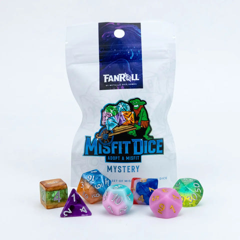 Fan roll misfit dice mystery resin