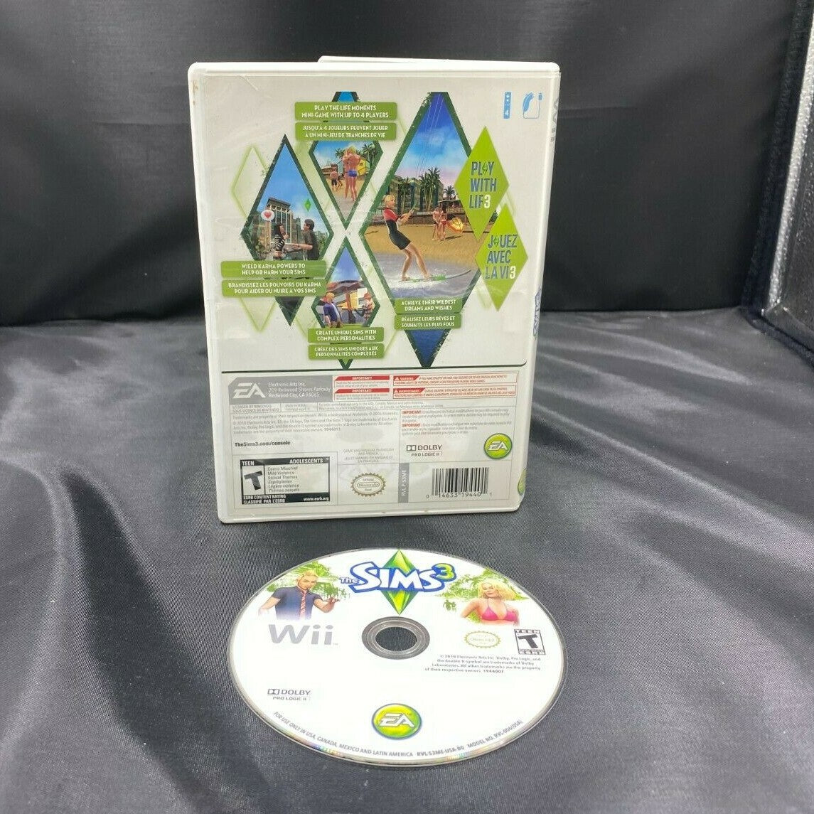 Nintendo Wii The Sims 3 CIB Clean and Tested Free shipping