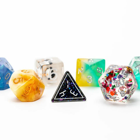 Fan roll misfit dice mystery resin