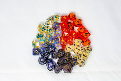 Dice Goblin Back of Holding with 49 Dice!