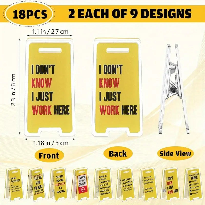 Desktop Warning Signs