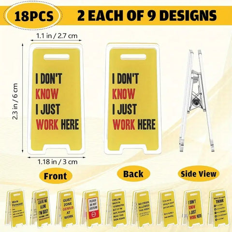 Desktop Warning Signs