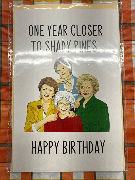 Golden Girls Shady Pines Card