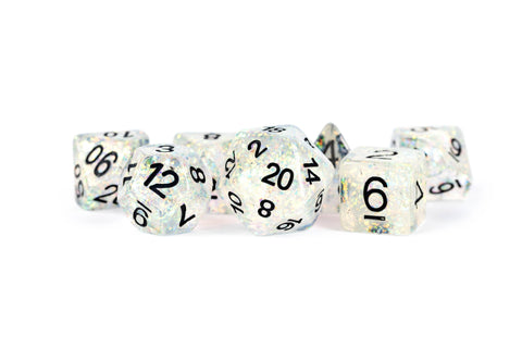 Limited Edition:  Out of Print Set of 7 Resin Dice for D&D: Unicorn Fairy Floss