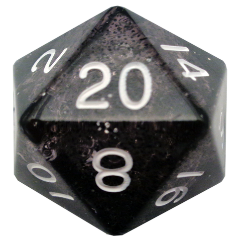 MEGA 35mm Acrylic D20's: Glow Orange
