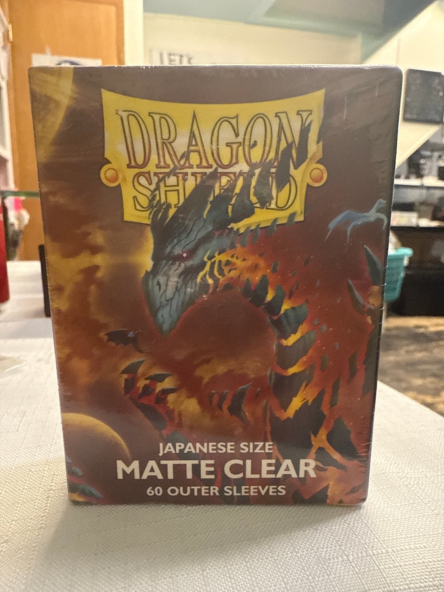 Dragon shield Matt clear 60 sleeves Japanese size