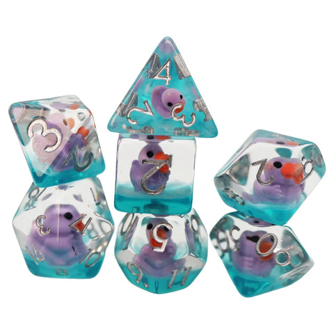 7 Piece D&D Dice Foam Brain
