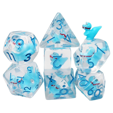 7 Piece D&D Dice Foam Brain