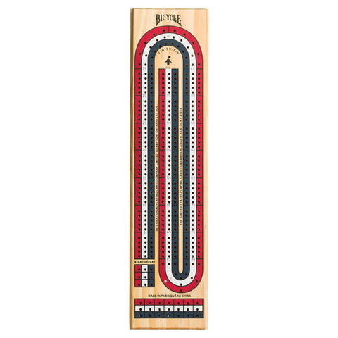 Bicycle cribbage board