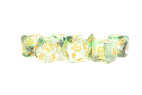 Limited Edition:  Out of Print Set of 7 Resin Dice for D&D: Unicorn Fairy Floss