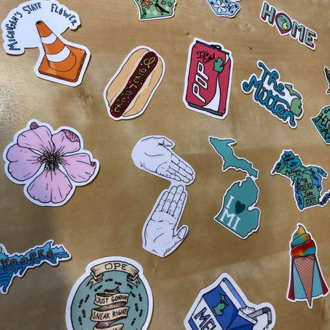 The Great Lake Sticker - Michigan Sticker