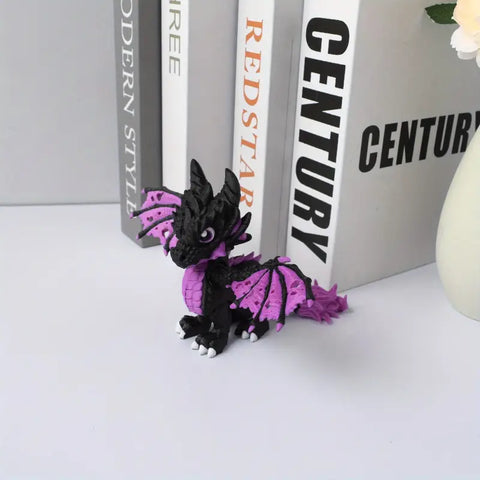 Dragon, black, and purple