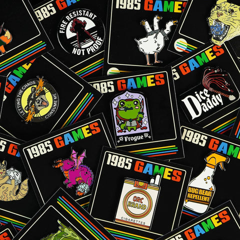 1985 games retro pins